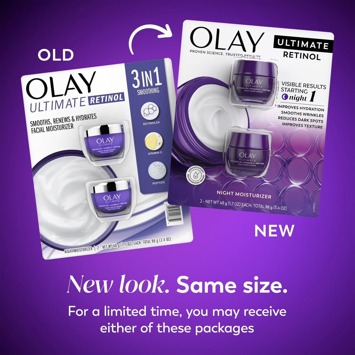 Olay Ultimate Night Moisturizer, 1.7 oz., 2 pk.