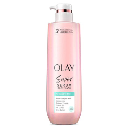 Olay Hydrating Body Wash, Super Serum for Extra Dry Skin, 20 fl oz, for Luminous Skin