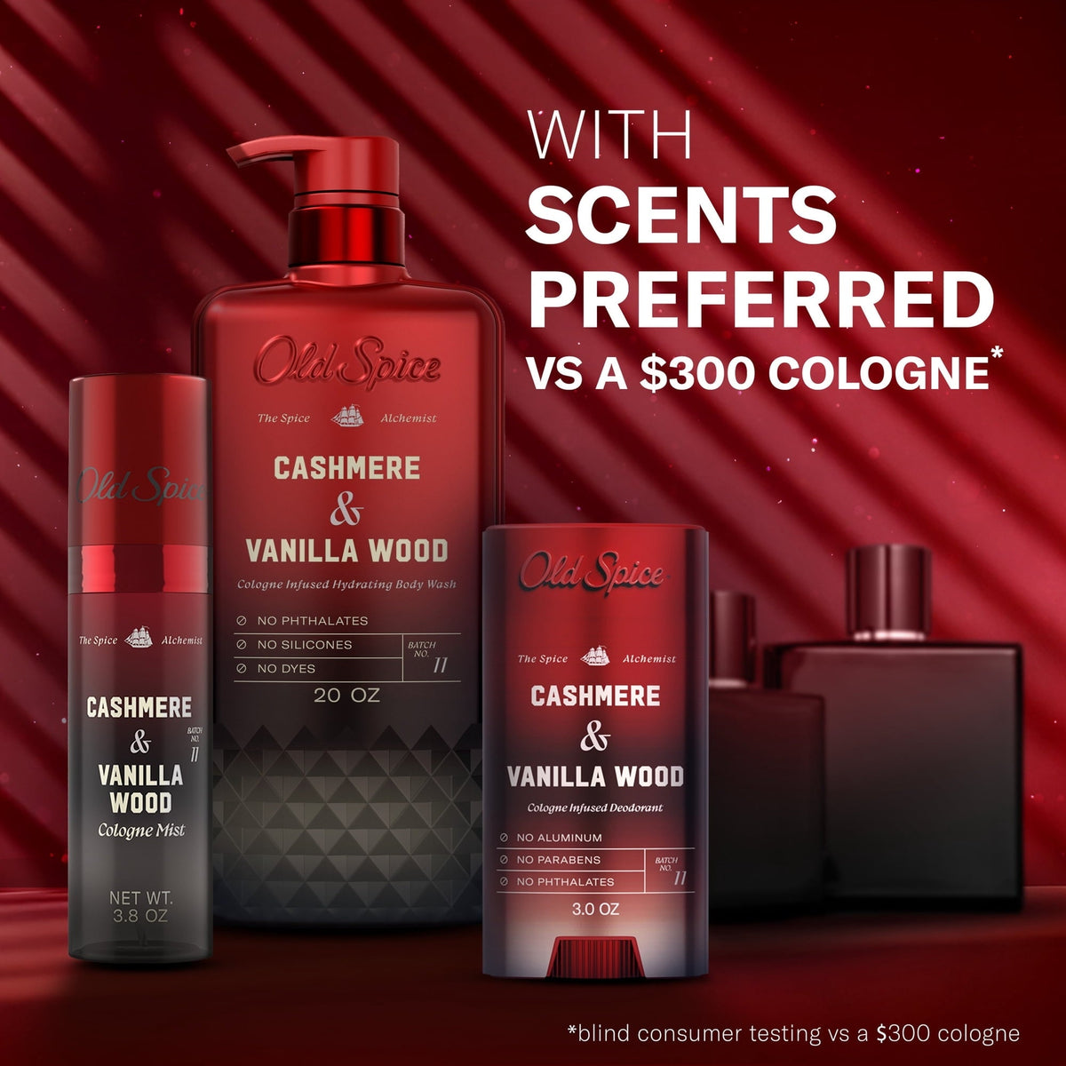 Old Spice Body Wash for Men, The Spice Alchemist Collection, Cashmere and Vanilla Wood, 20oz