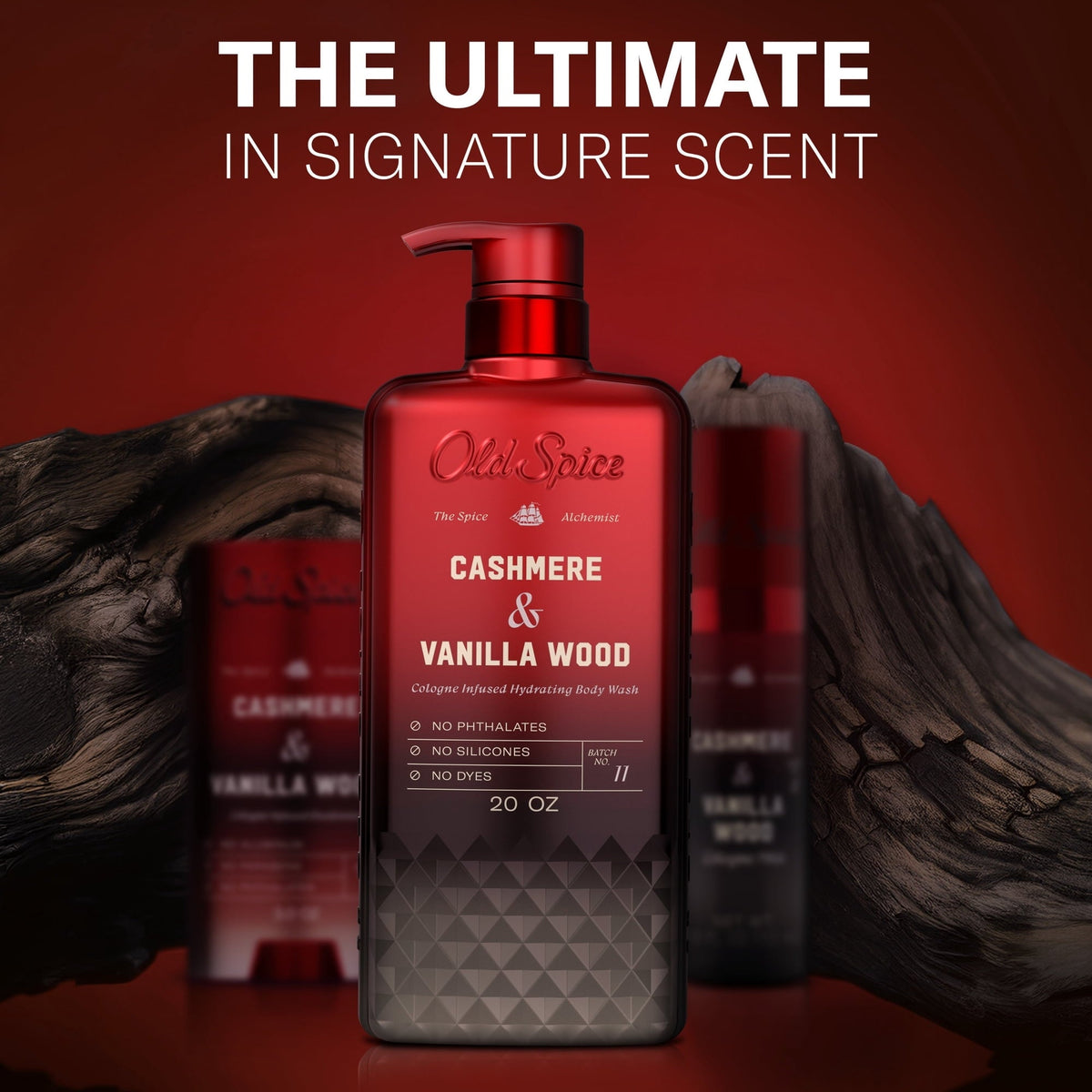Old Spice Body Wash for Men, The Spice Alchemist Collection, Cashmere and Vanilla Wood, 20oz