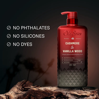 Old Spice Body Wash for Men, The Spice Alchemist Collection, Cashmere and Vanilla Wood, 20oz