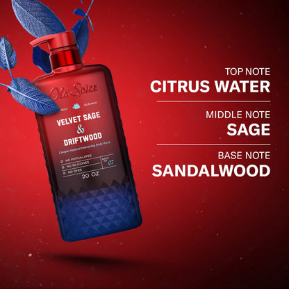 Old Spice Body Wash for Men, The Spice Alchemist Collection, Velvet Sage and Driftwood, 20oz