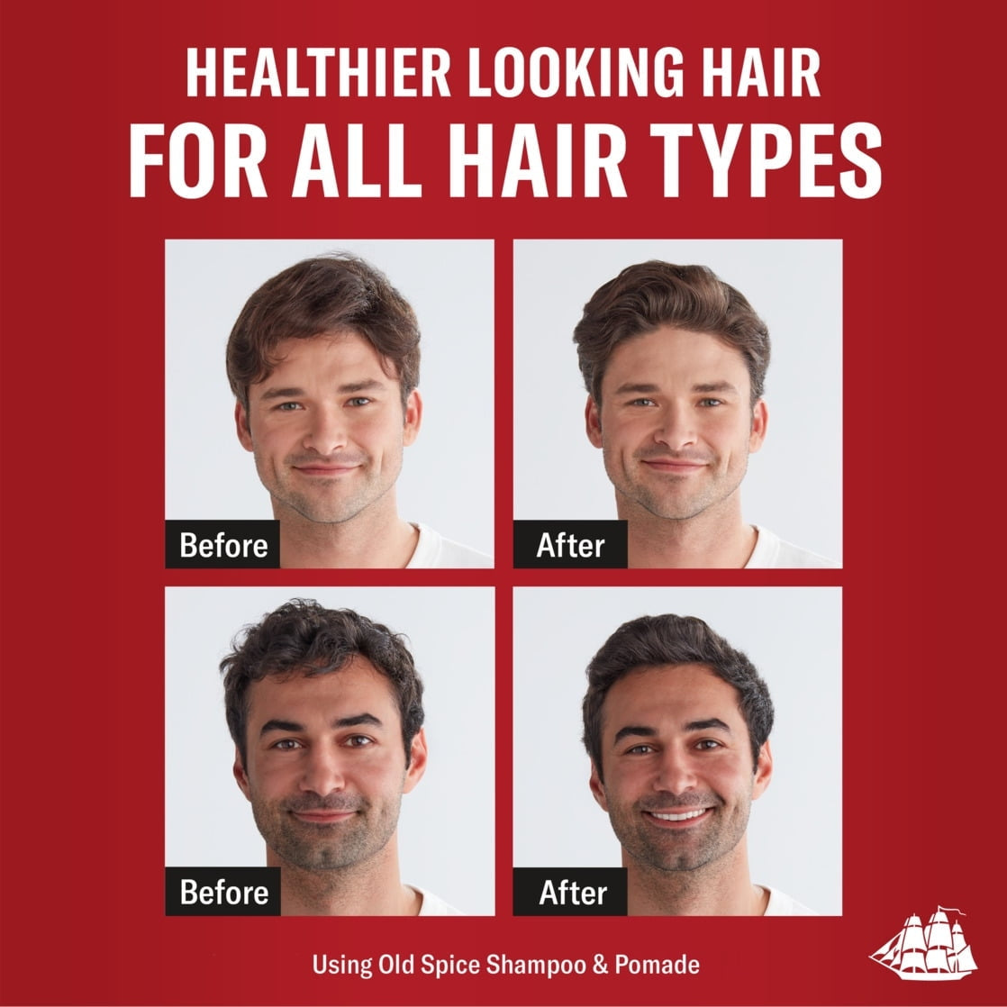 Old Spice Men's 2 in 1 Shampoo Conditioner, All Hair Types, Swagger, 29 fl oz, 2 Pack