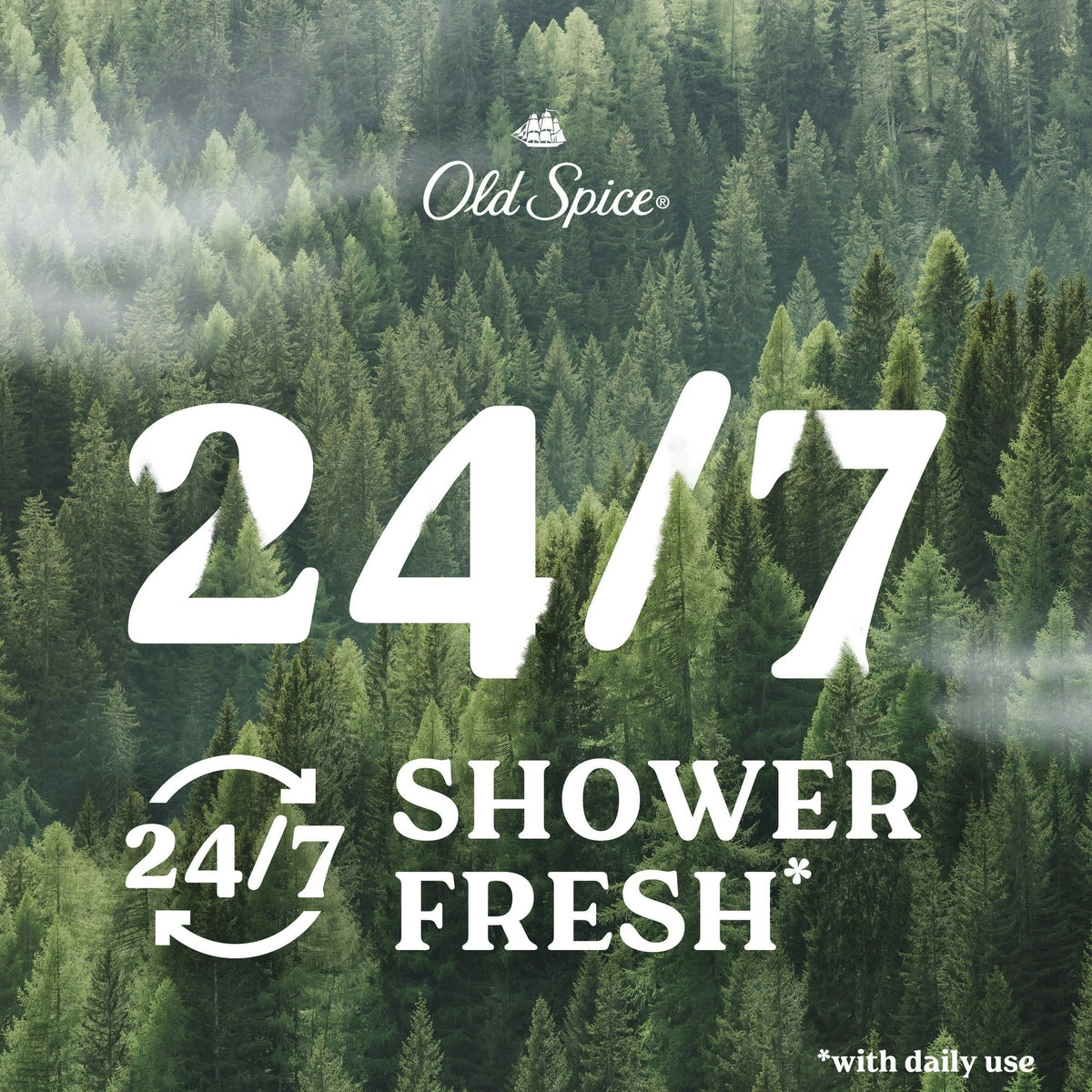 Old Spice Men's Body Wash Timber with Sandalwood, 24/7 Shower Fresh, 30 oz