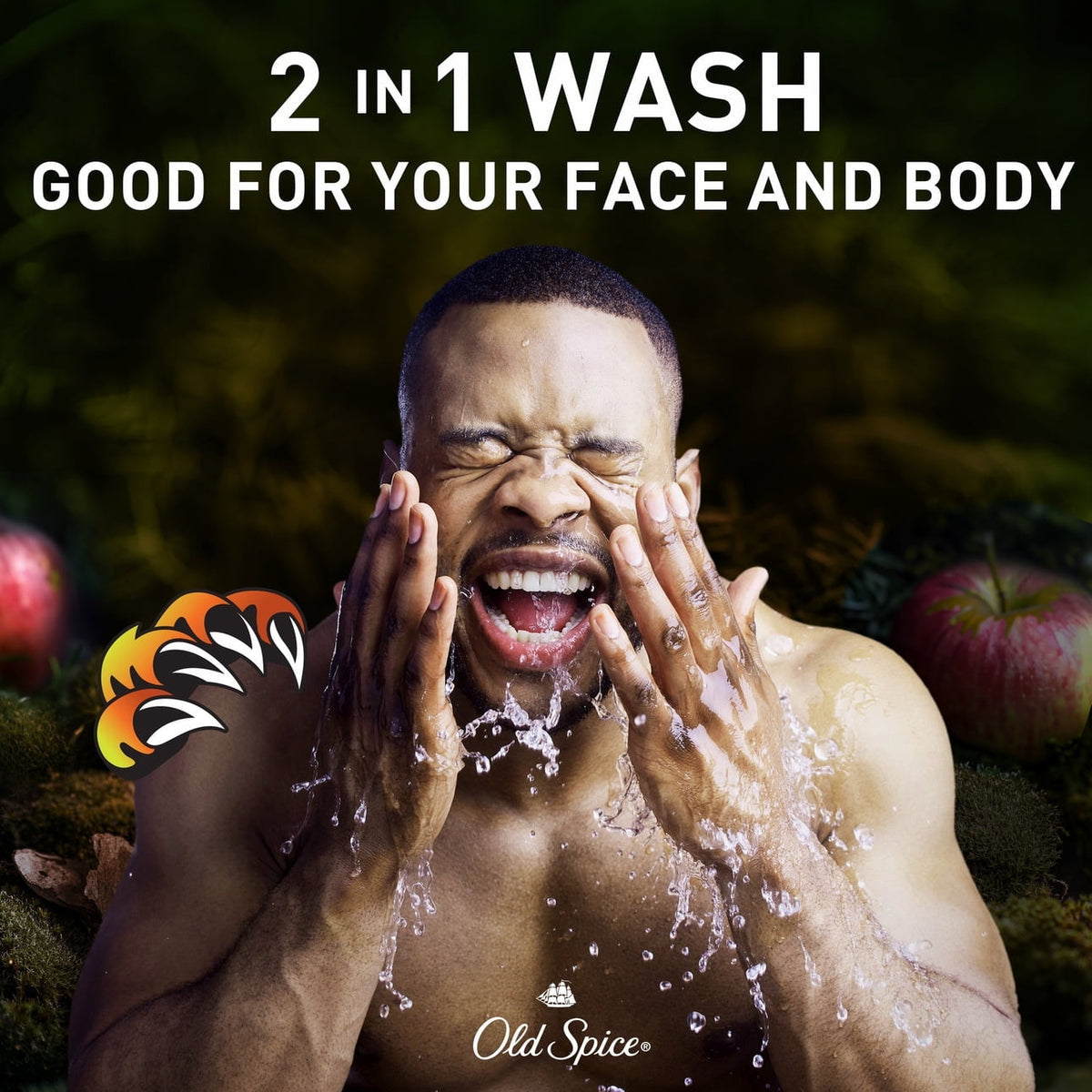 Old Spice Men's Body Wash, Bearglove, Long Lasting Lather, 33.4 fl oz