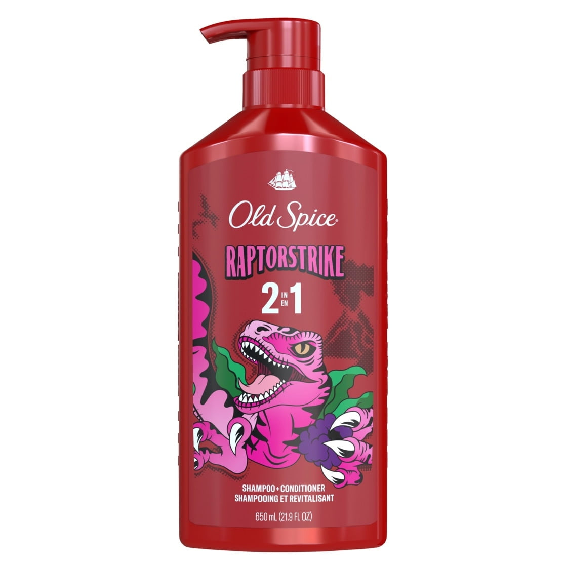 Old Spice Raptorstrike 2in1 Shampoo & Conditioner for Men, Healthy Looking & Clean Hair, 21.9 fl oz (PACK OF 3 )