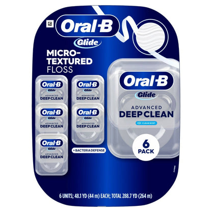 Oral-B Glide Advanced Deep Clean Floss, 6-pack