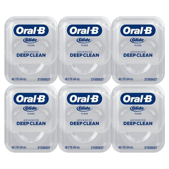 Oral-B Glide Advanced Deep Clean Floss, 6-pack