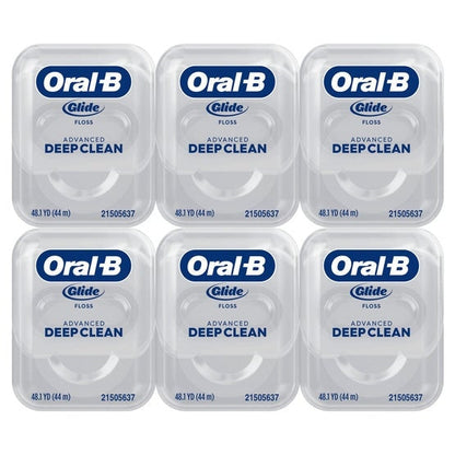 Oral-B Glide Advanced Deep Clean Floss, 6-pack