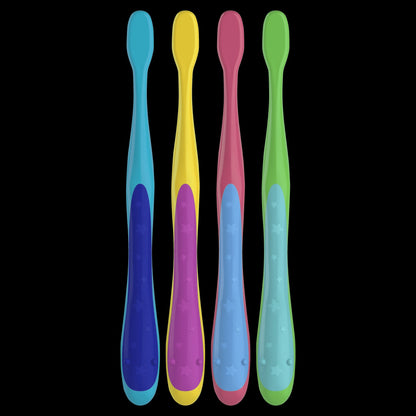 Oral-B Kids Toothbrush with Space Designs, Extra Soft Bristles, 4 Pack, for Children Ages 2+