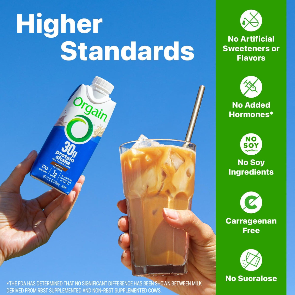 Orgain 30g Protein Shake, Dairy Based, 11oz, 12ct