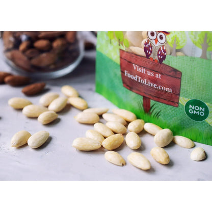 Organic Whole Blanched Almonds — Non-GMO, Kosher, Vegan — by Food to Live