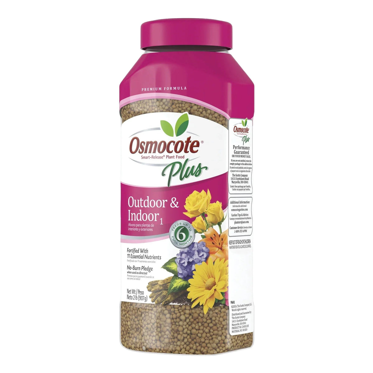 Osmocote Smart Release Plant Food Plus Fertilizer, 1 lb for Outdoor and Indoor Plants