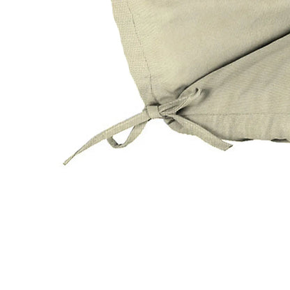 Outdoor Chaise Lounge Cushion with Ties and Straps,- Beige 2 Pack