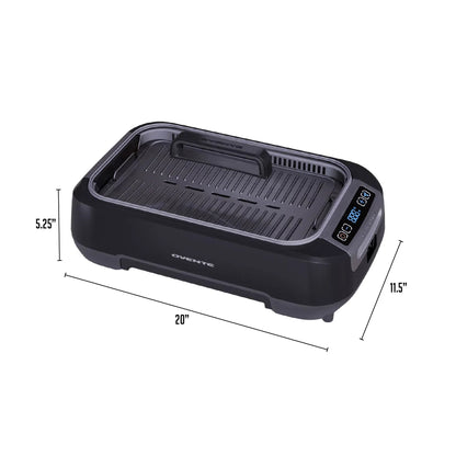 Ovente Smokeless Griddle & Grill System