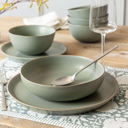 Over&back 16-Piece Artisan Stoneware Dinnerware Set