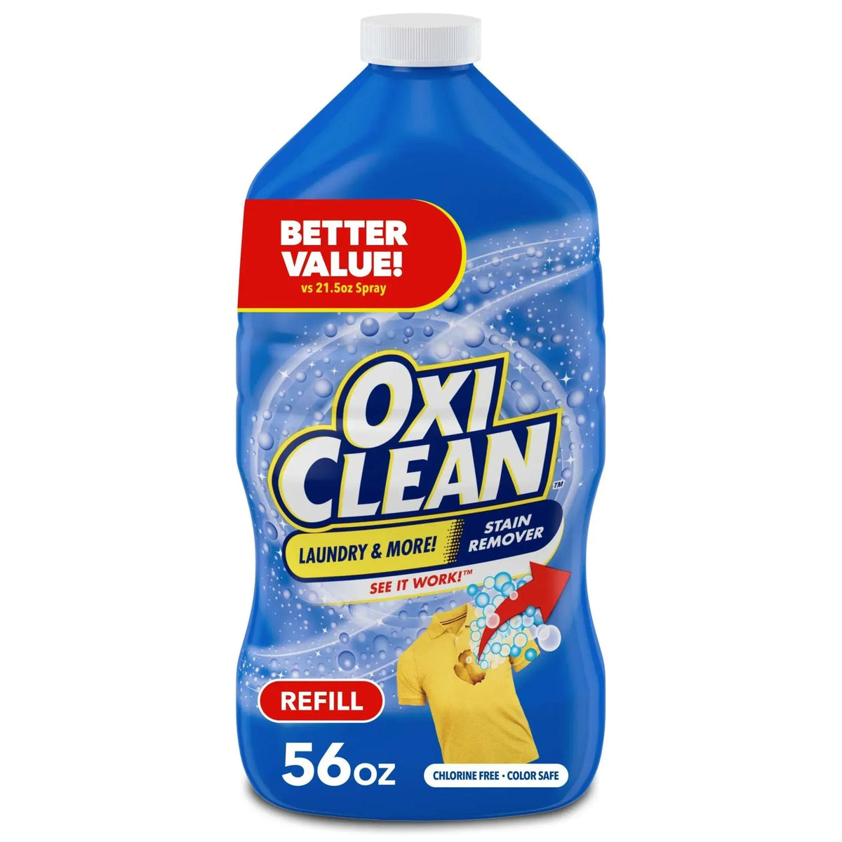 OxiClean Laundry Stain Remover Refill, 56 fl oz