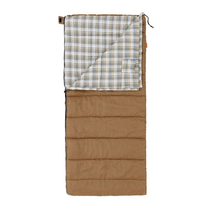 (2 pack) Ozark Trail 35F Flannel Lined Rectangle Adult Sleeping Bag - Brown (80" x 36")