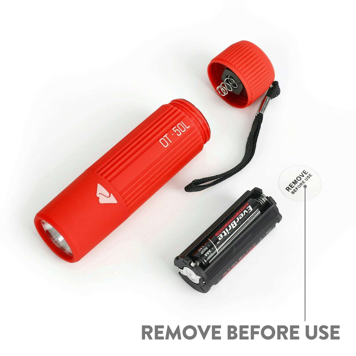 Ozark Trail Single Mini LED Flashlight, 50 Lumens, Handheld, 3 AAA Batteries