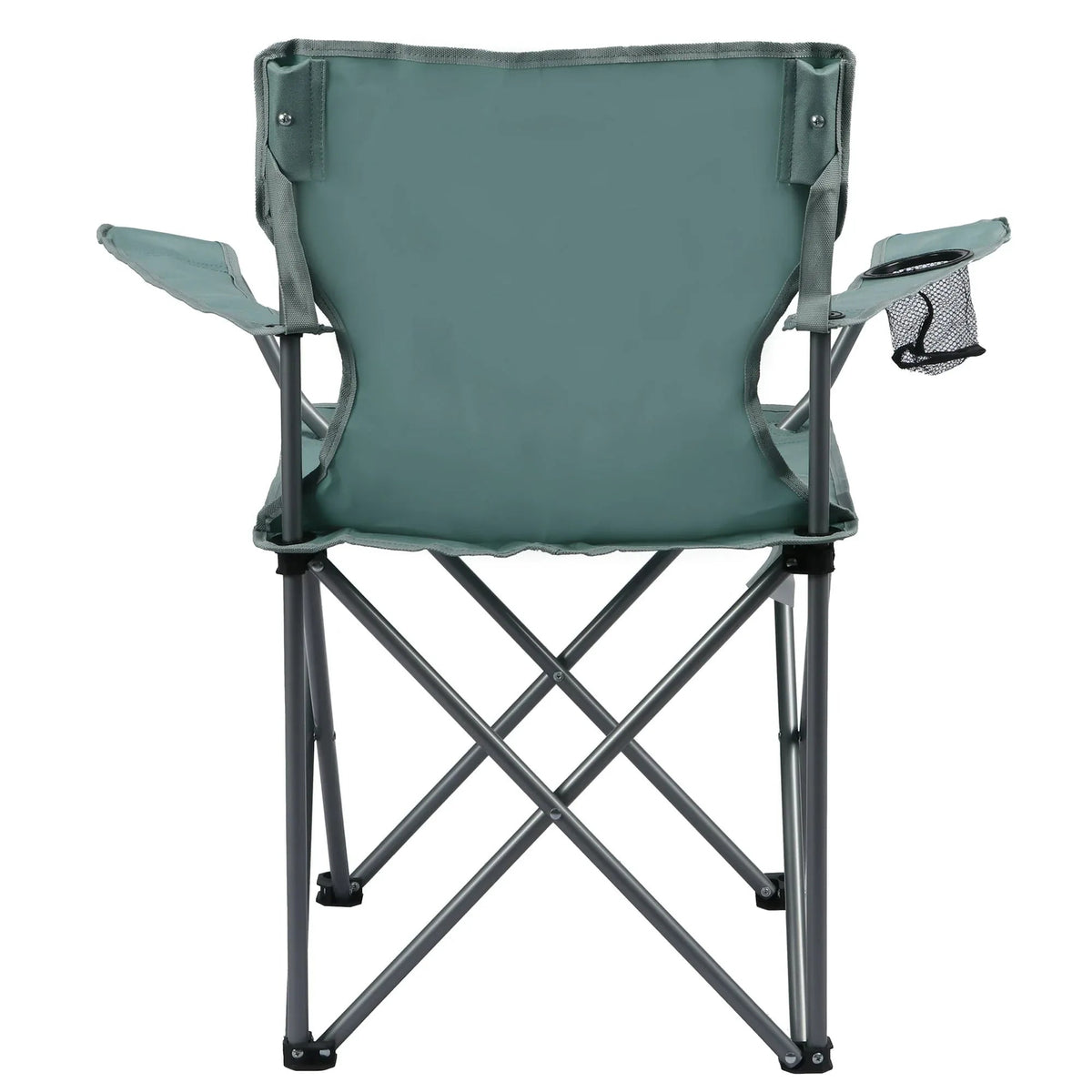 Ozark Trail Folding Camp Chair with Cup Holder – Lightweight, Portable Outdoor Chair for Camping, Tailgating & Sports – Green Goddess