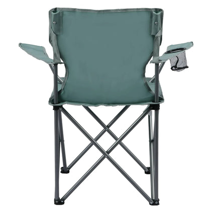 Ozark Trail Folding Camp Chair with Cup Holder – Lightweight, Portable Outdoor Chair for Camping, Tailgating & Sports – Green Goddess