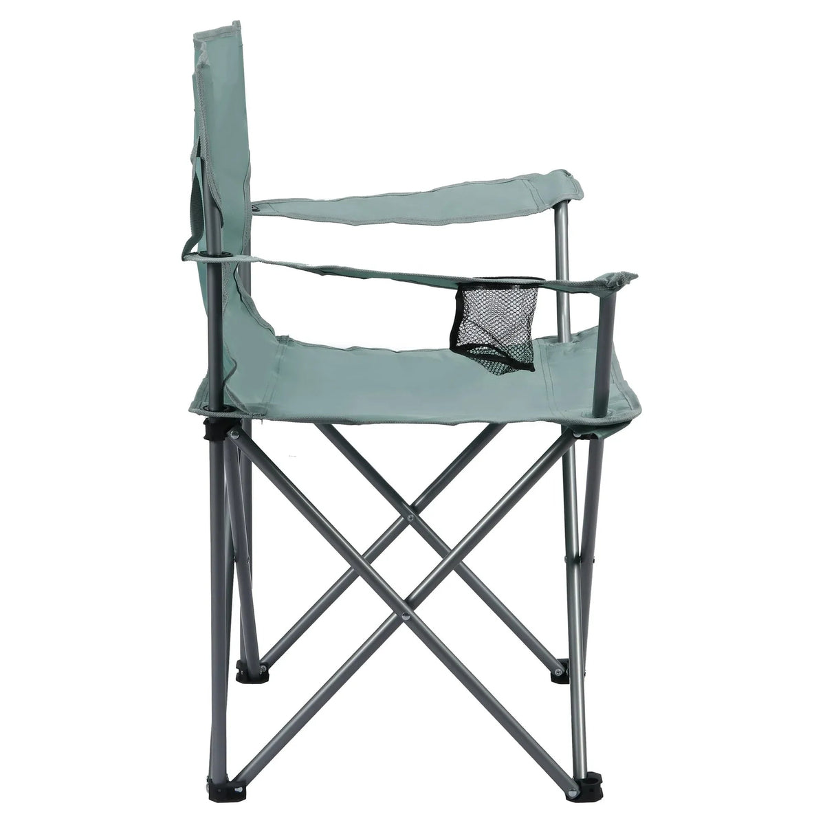 Ozark Trail Folding Camp Chair with Cup Holder – Lightweight, Portable Outdoor Chair for Camping, Tailgating & Sports – Green Goddess