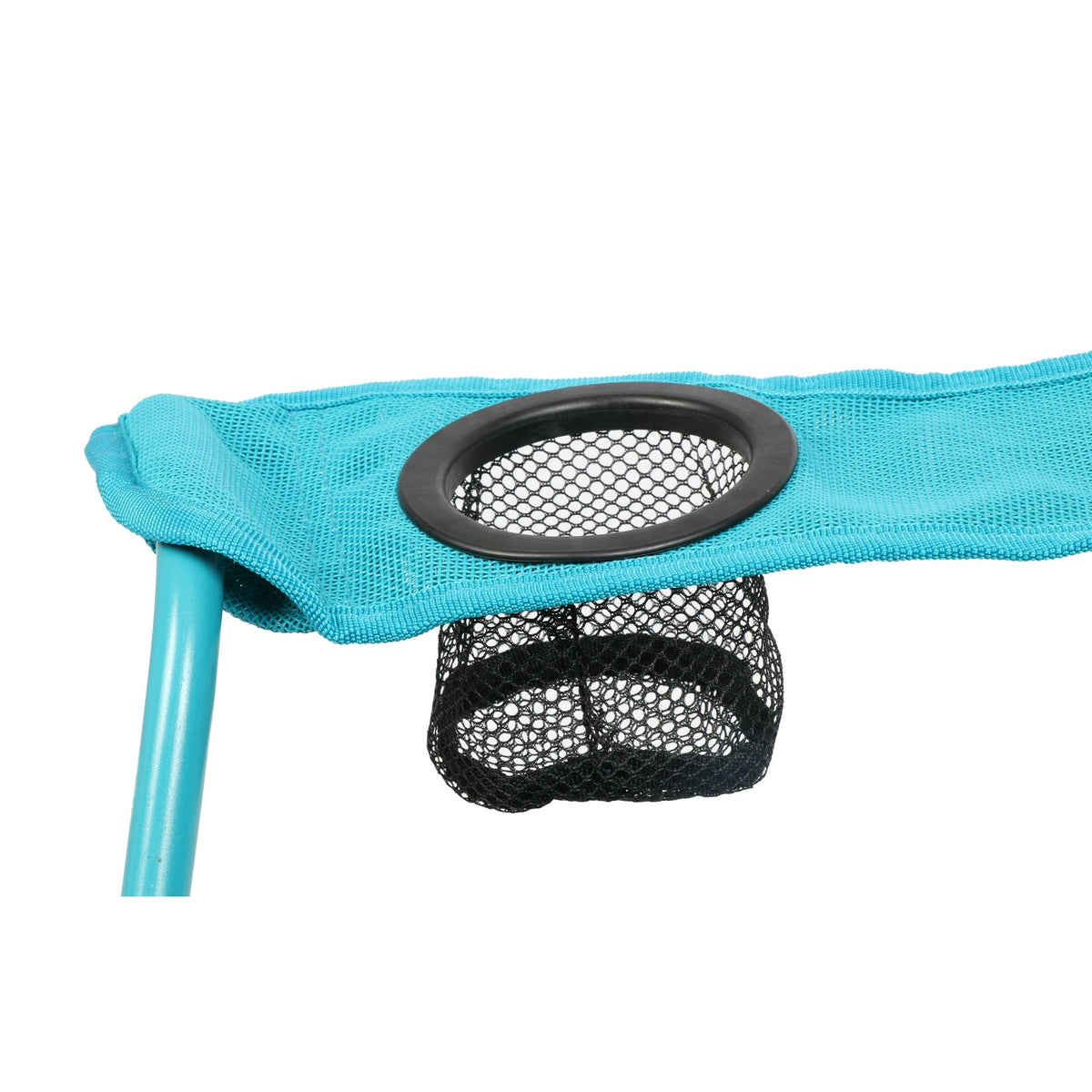 Ozark Trail Quad Folding Beach Chair with Cupholder, Aqua