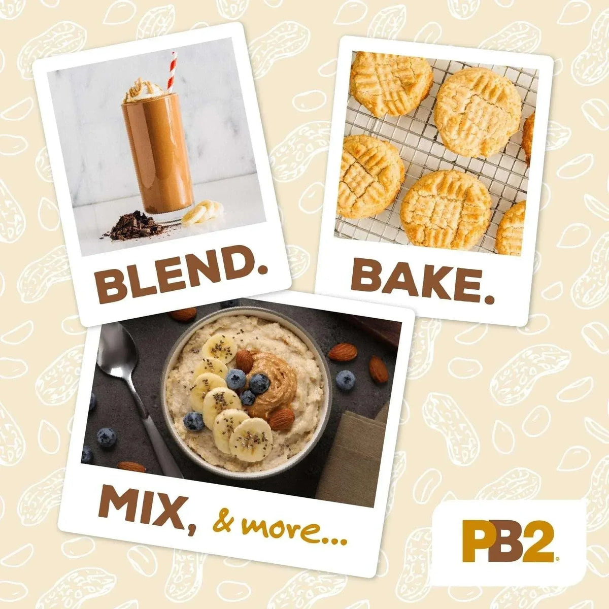 PB2 Pure Peanut Butter Powder - [2 lb/32 oz Jar] - No Added Sugar, No Added Salt, No Added Preservatives - 100% All Natural Roasted Peanuts - 6g of Plant-Based Protein