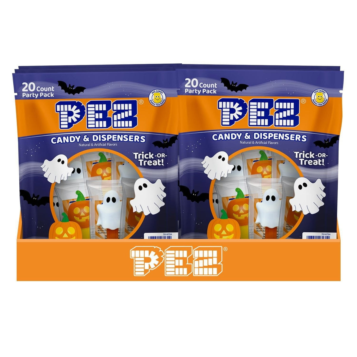 PEZ Halloween Candy & Dispensers Party Bag, 20 ct.