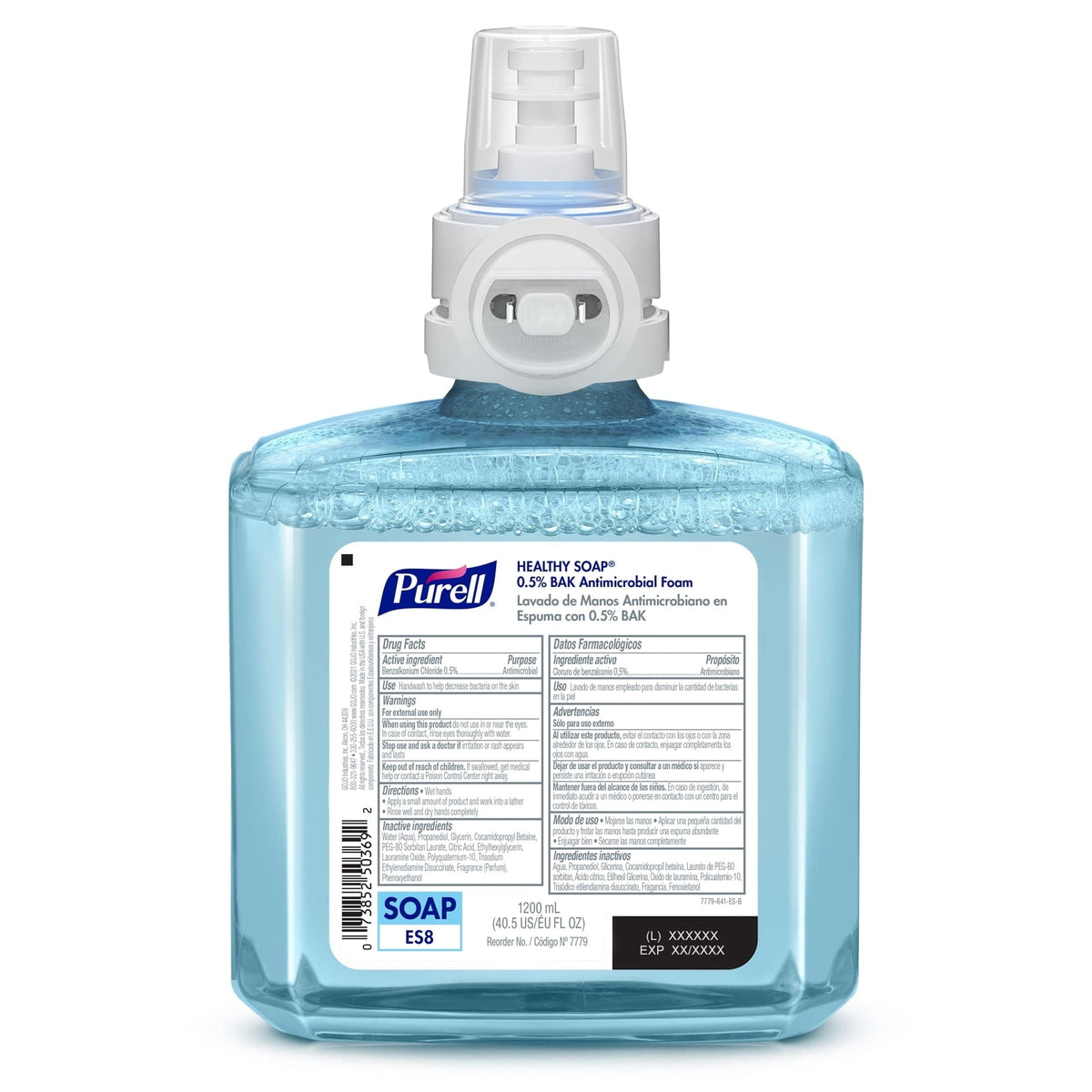 PURELL 7779-02 1200 ml Light Citrus Floral HEALTHY SOAP 0.5% BAK Antimicrobial Foam for ES8 Dispensers (2/Carton)