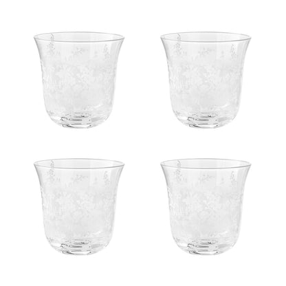 The Pioneer Woman Daisy Glass 12-Ounce Tumbler, Clear, Set of 4