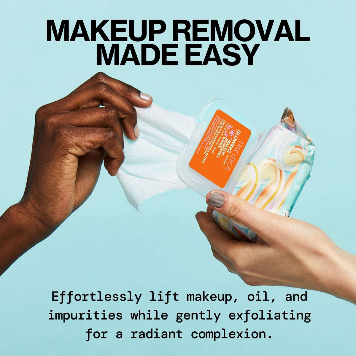Pacifica Glowing Makeup Removing Wipes 30 Count