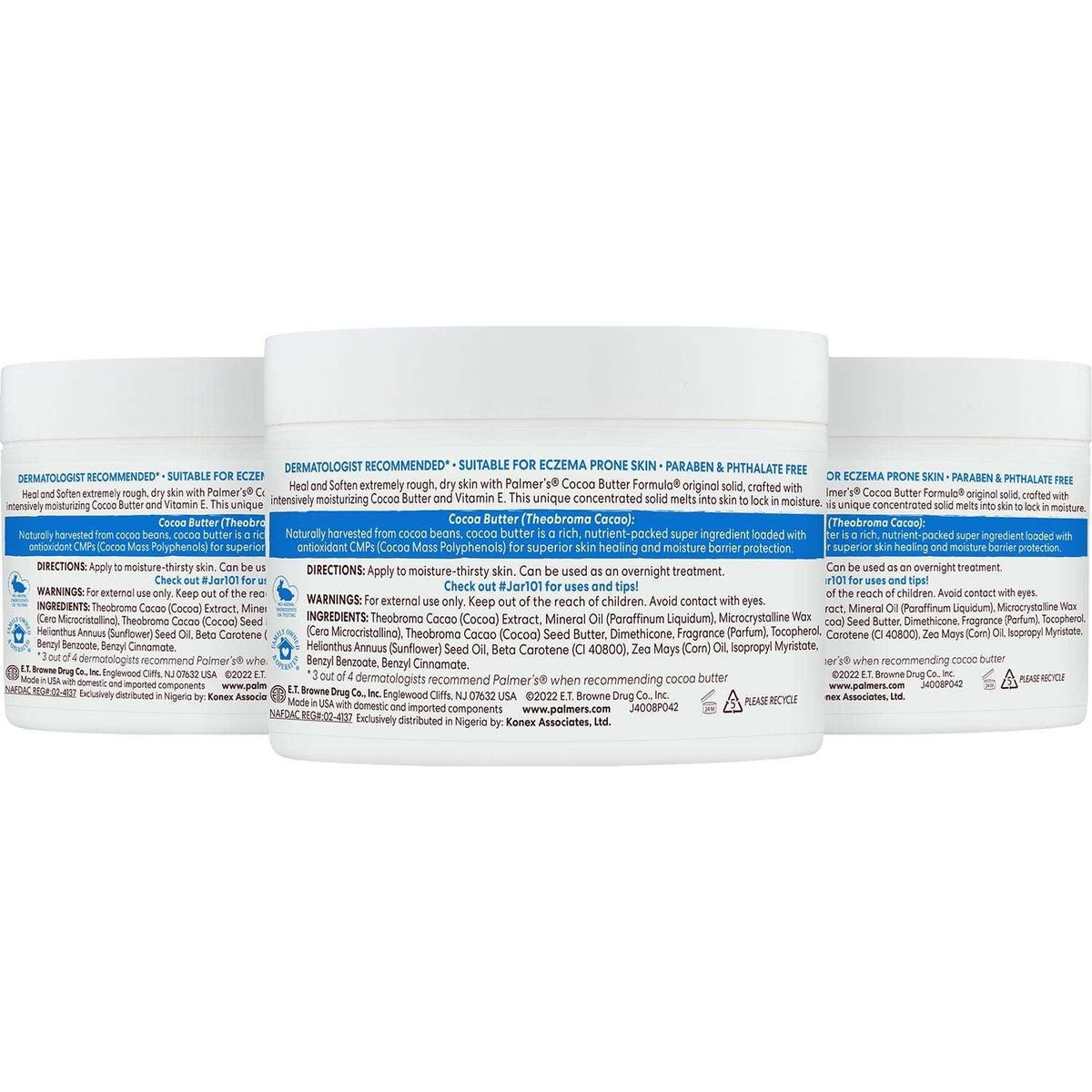 Palmer's Cocoa Butter Formula Jar with Vitamin E, 7.25 oz., 3 pk.
