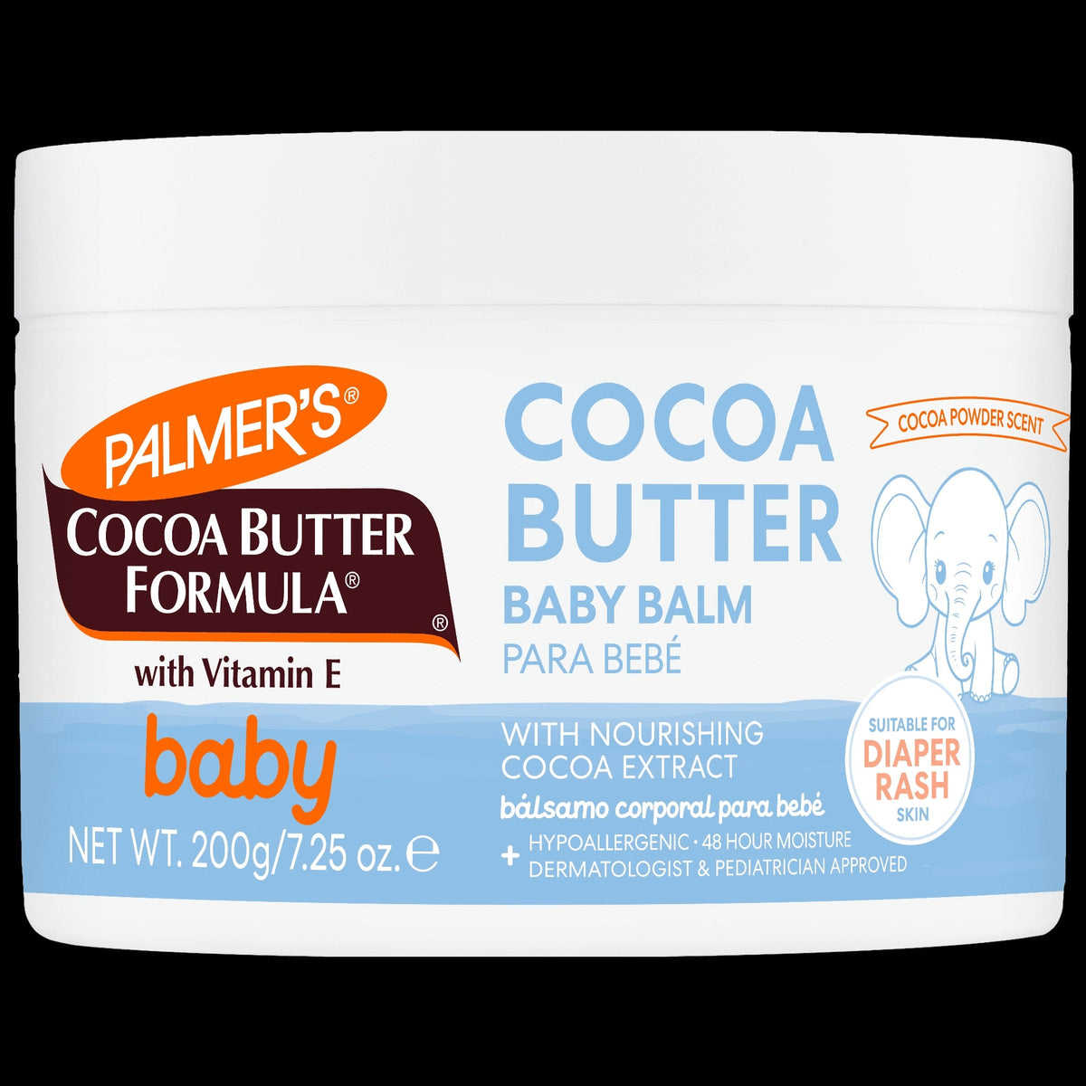 Palmer's Baby Cocoa Butter Formula Hydrating Baby Balm, Vitamin E & Cocoa Extract, 7.25 oz