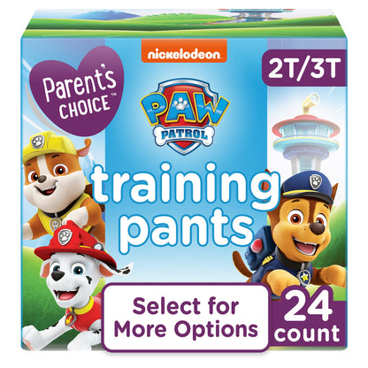 Parent's Choice Paw Patrol Training Pants for Boys, 3T/4T, 21 Count (Select for More Options)