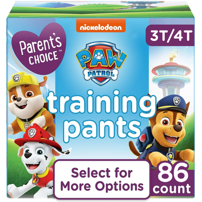 Parent's Choice Paw Patrol Training Pants for Boys, 3T/4T, 21 Count (Select for More Options)
