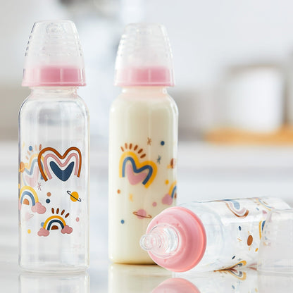 Parent's Choice Standard Neck Bottle, 9 fl oz, Newborn 0+ Months, 3 Pack