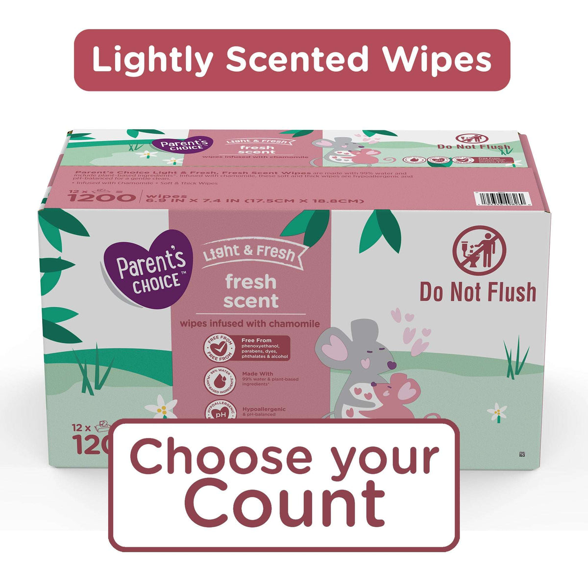 Parent's Choice Fresh Scent Baby Wipes, 300 Count (Select for More Options)