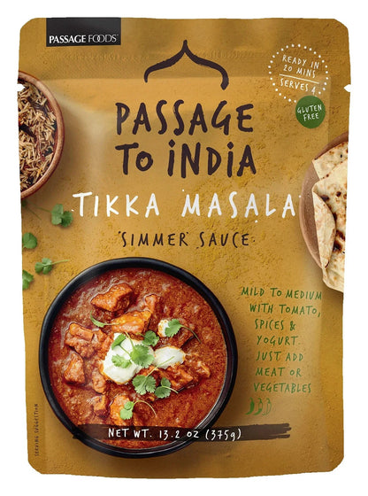 Passage Foods Passage to India Tikka Masala, 13.2 oz, Shelf Stable, Serves 4