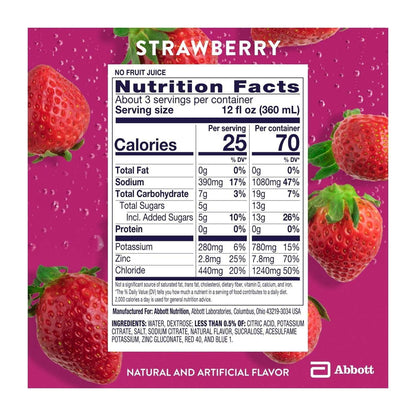Pedialyte Electrolyte Drink, Strawberry