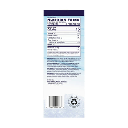 Pedialyte Electrolyte Solution Freezer Pops, Variety Pack, Pack of 64