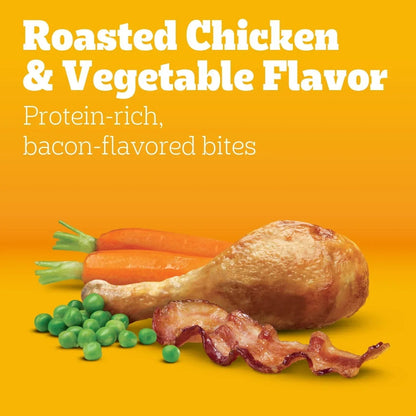 Pedigree Adult Dry Dog Food Roasted Chicken & Vegetable Flavor With Bacon Flavored Bites
