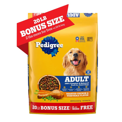 Pedigree Complete Nutrition Adult Dry Dog Food, Roasted Chicken & Vegetable Flavor