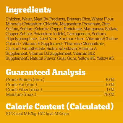 Pedigree Chopped Ground Dinner With Chicken Adult Soft Wet Dog Food, (12) 22 oz Cans
