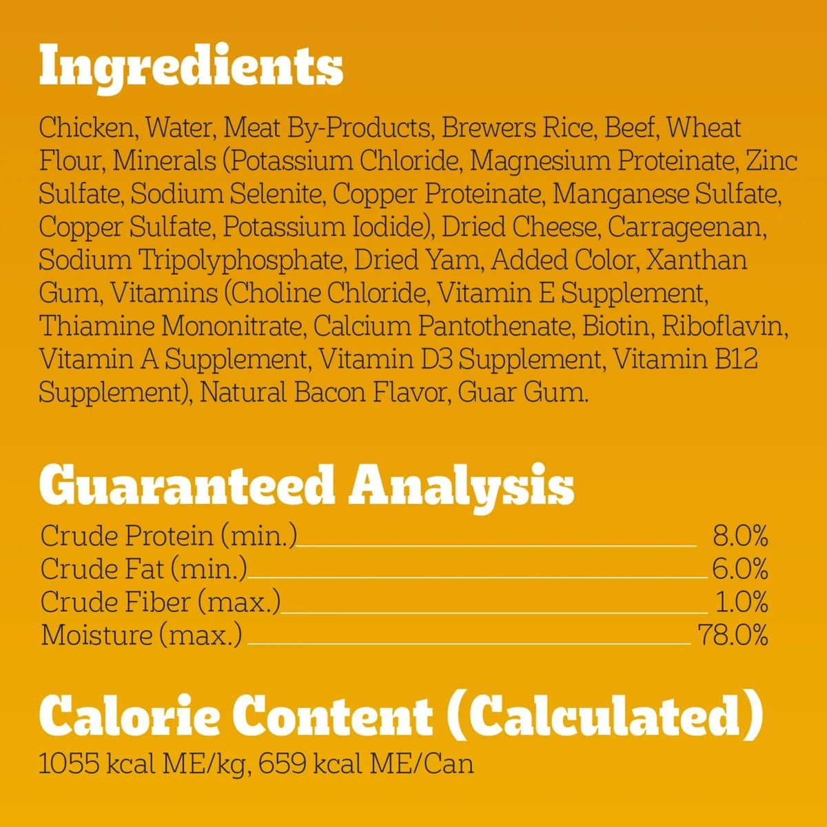 Pedigree Chopped Ground Dinner Beef Bacon & Cheese Flavor Adult Wet Dog Food, (12) 22 oz Cans