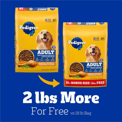 Pedigree Complete Nutrition Adult Dry Dog Food, Roasted Chicken & Vegetable Flavor