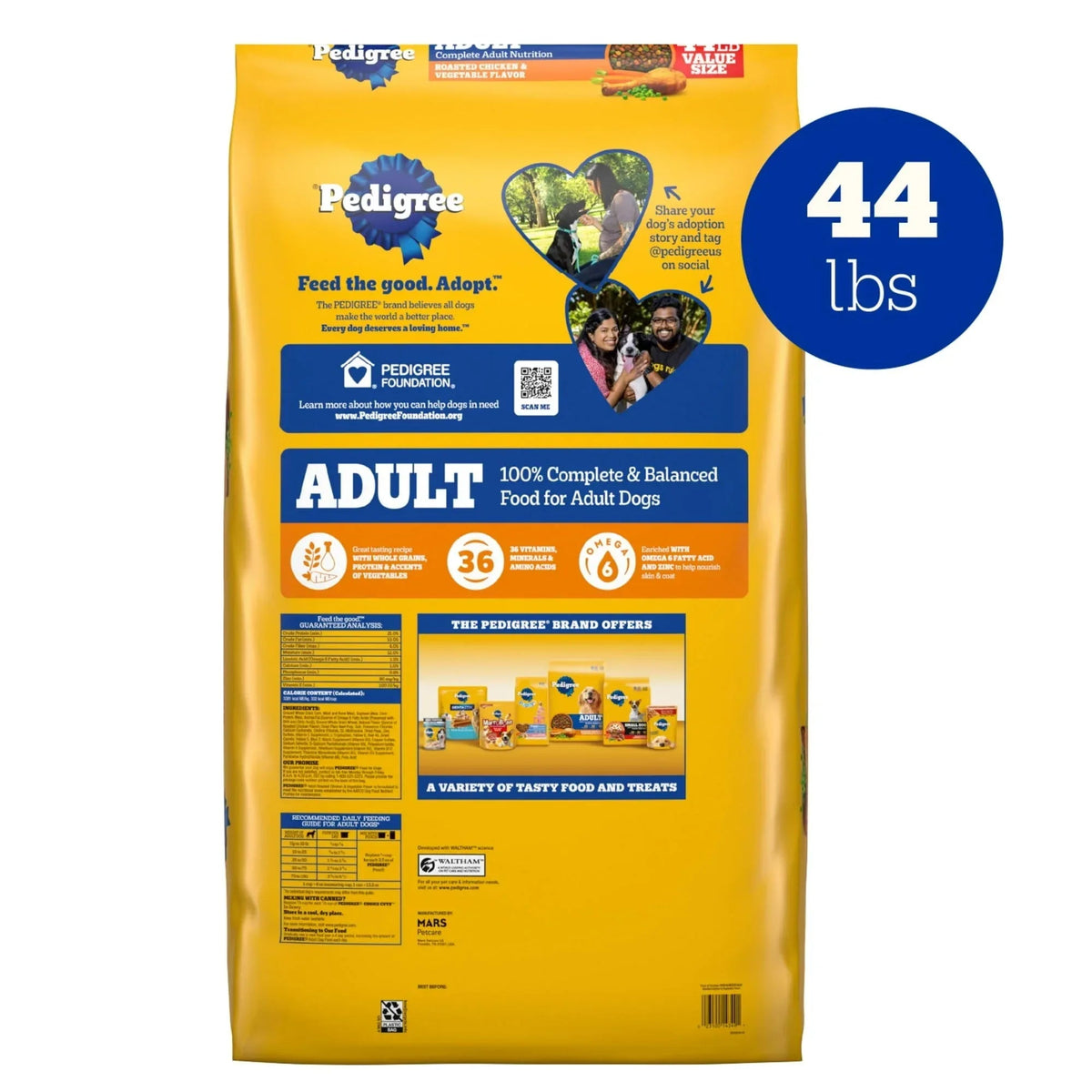 Pedigree Complete Nutrition Adult Dry Dog Food, Roasted Chicken & Vegetable Flavor