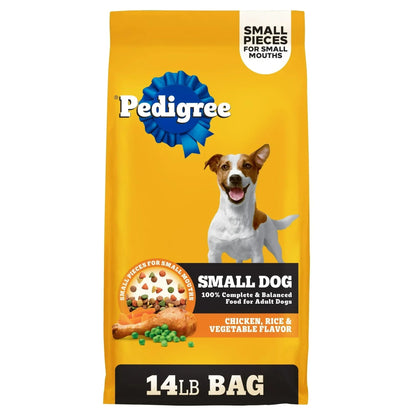 Pedigree Adult Small Dog Dry Dog Food, Roasted Chicken and Vegetable Flavor