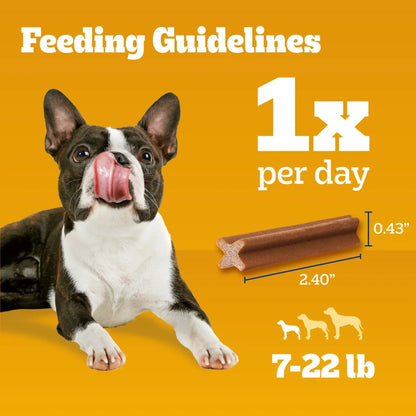 Pedigree Dentastix Beef Flavor Toy & Small Breed Dog Treats, 5.78 Oz Bag