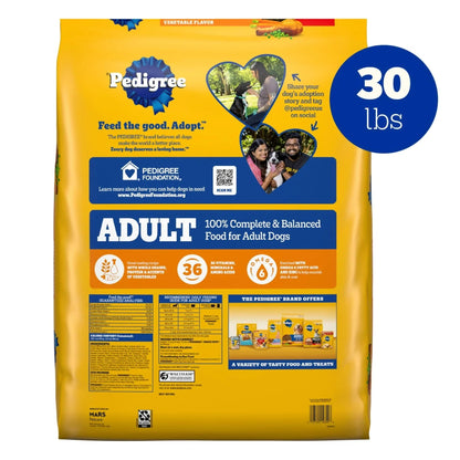 Pedigree Complete Nutrition Adult Dry Dog Food, Roasted Chicken & Vegetable Flavor